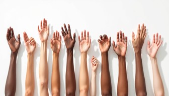 Free Diverse Hands Rising Image - Hands, Diversity, Unity | Download at ...