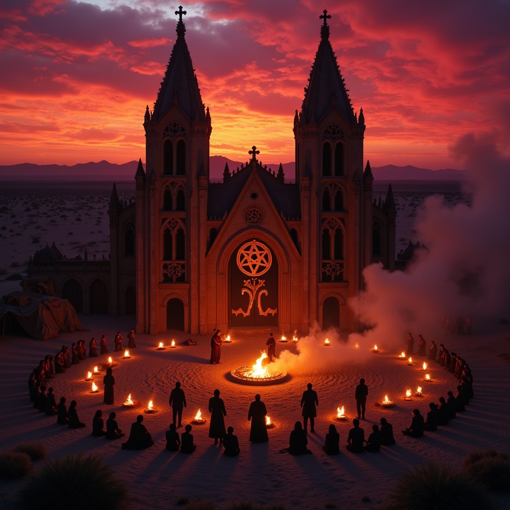 Free Cathedral Fire Ceremony Image - Cathedral, Gothic, Sunset ...