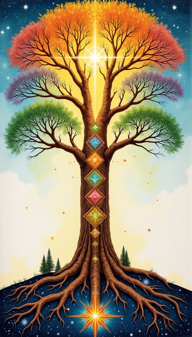 Free Cosmic Life Tree Image - Tree, Cosmic, Seasons | Download at StockCake