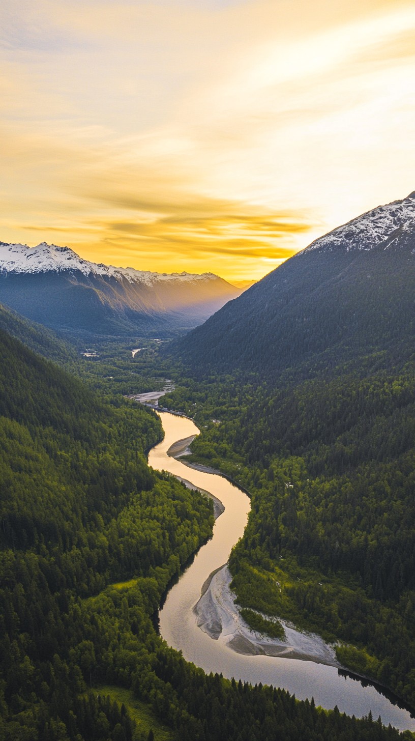Free Sunset mountain river Image - Sunset, River, Mountains | Download ...