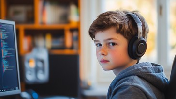 Free Young coder focused Image - Child, Coding, Computer | Download at ...