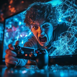 Free Intense gaming moment Image - Gaming, Intensity, Emotion ...