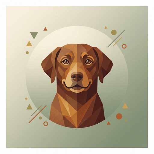 Free Geometric Brown Dog Image - Dog, Geometric, Illustration ...