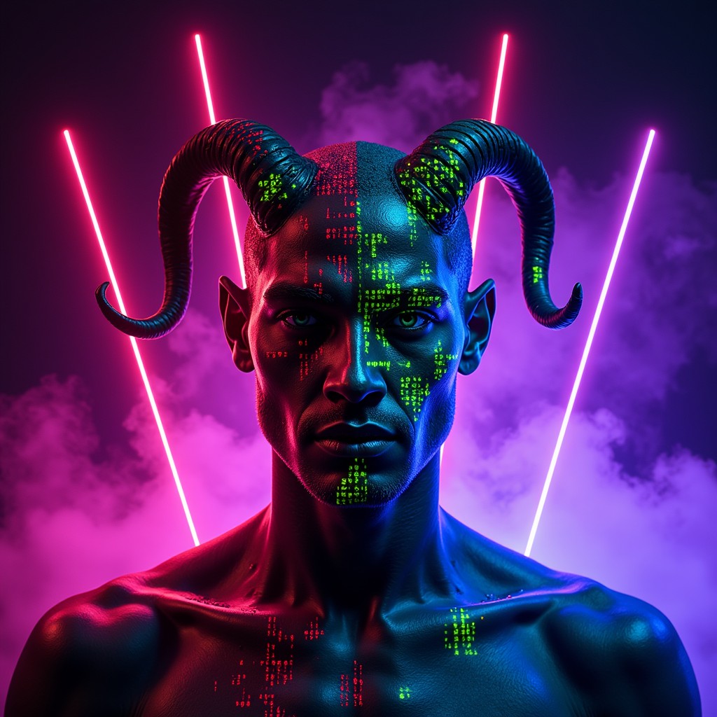 Internet Http Demon Free Neon Demon Interface Image - Cybernetic, Demon, Horns | Download ...