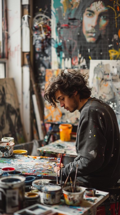 Free Artist at Work Image - Artist, Studio, Paint | Download at StockCake