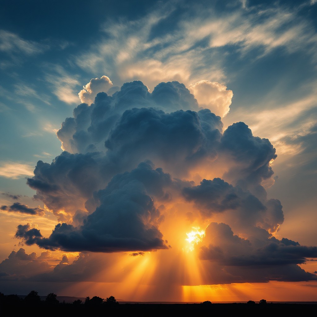 Free Storm Meets Sunset Image - Storm, Sunset, Clouds | Download at ...