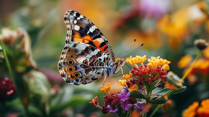 Free Vibrant Butterfly Rest Image - Butterfly, Flowers, Nature ...