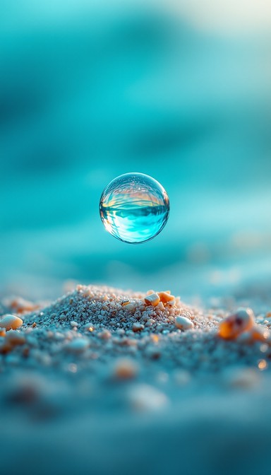 Free Ocean in Droplet Image - Droplet, Water, Sand | Download at StockCake