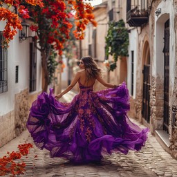 Free Elegant Purple Gown Image - Woman, Gown, Purple | Download at ...