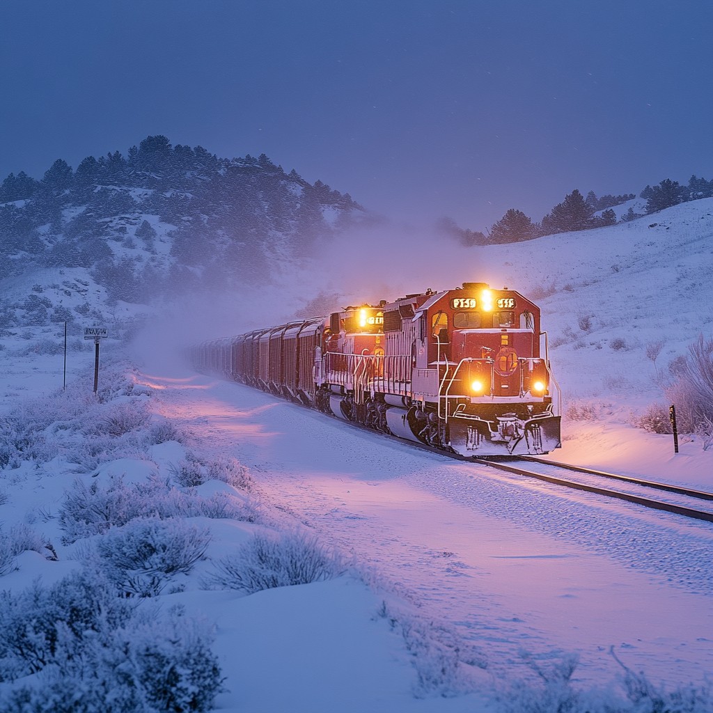 Free Snowy Train Journey Image - Train, Snow, Winter | Download at ...