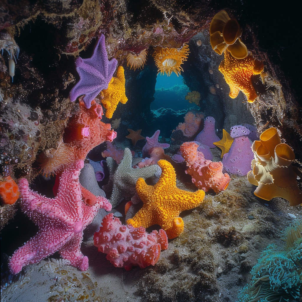 Free Colorful Sea Stars Image - Underwater, Marine, Sea Star | Download ...