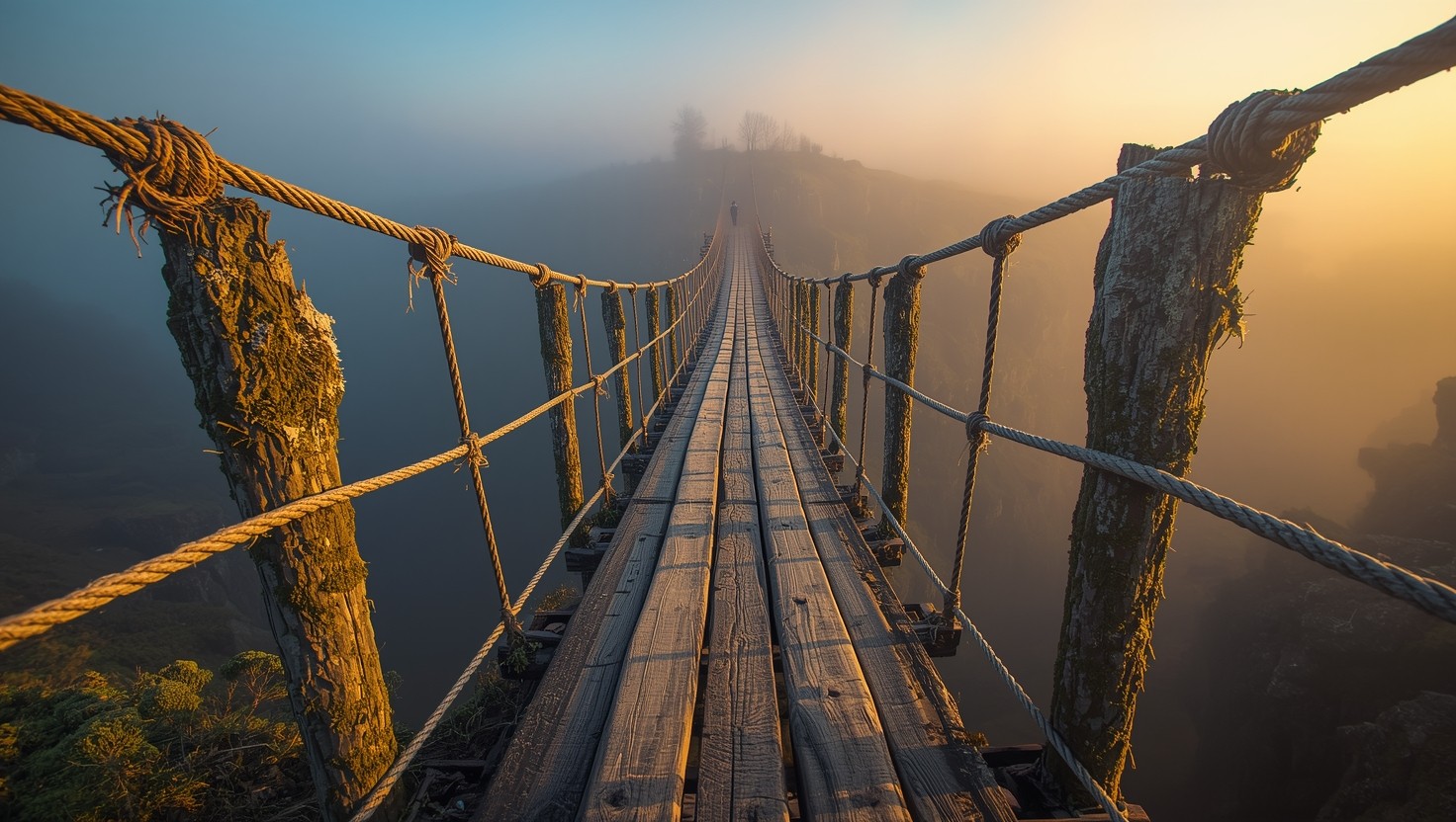 Free Bridge Through Mist Image - Bridge, Mist, Fog | Download at StockCake