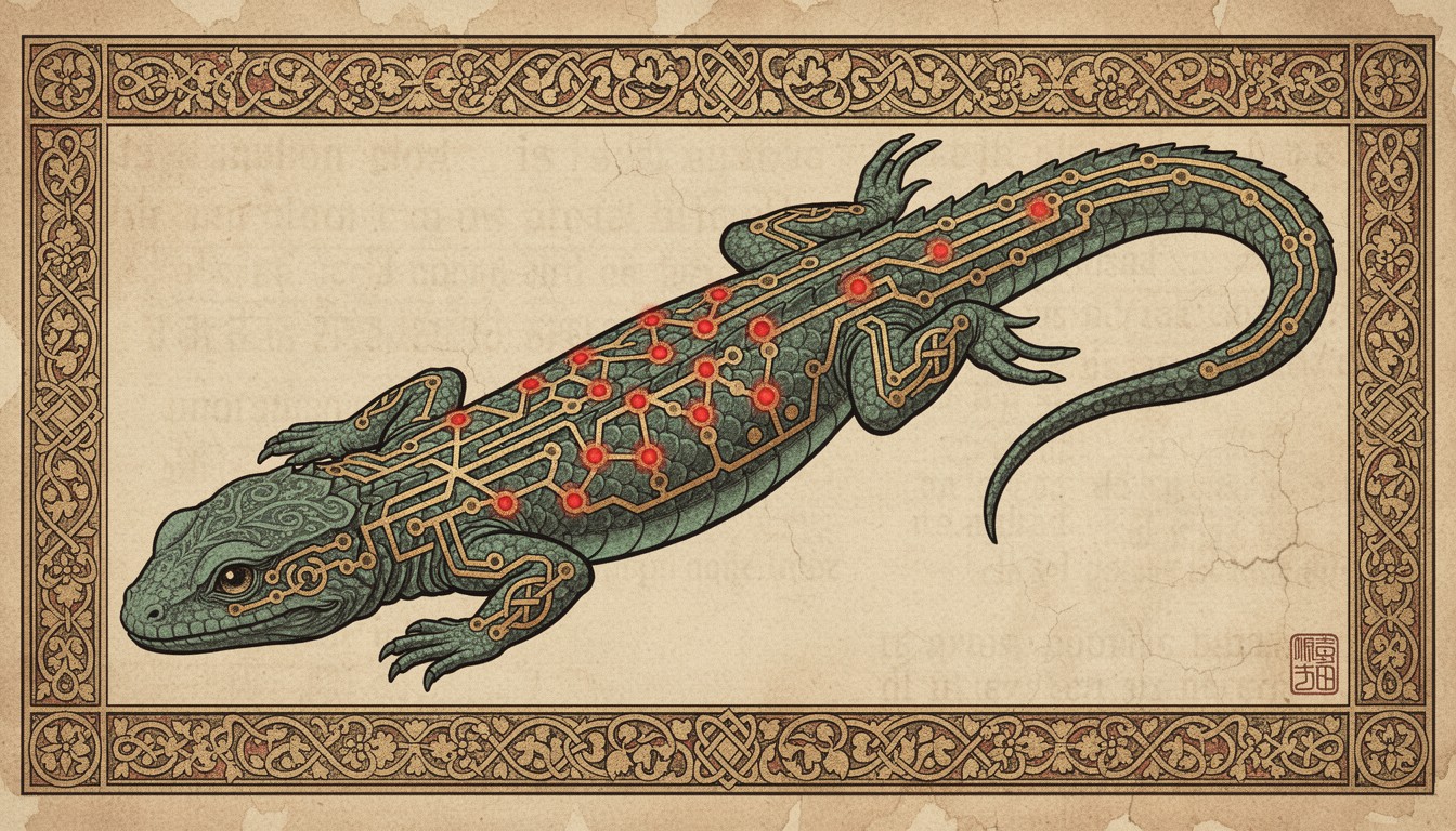 Free Mythical Circuit Lizard Image - Lizard, Reptile, Mythological ...