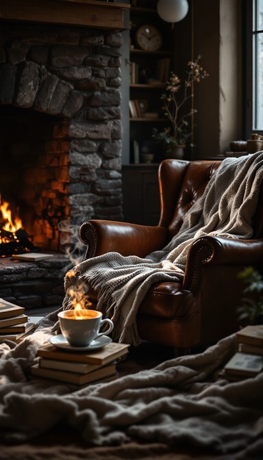 Fireside Rocking Chair Reading Free Cozy Fireside Reading Image - Cozy, Fireplace, Reading | Download ...