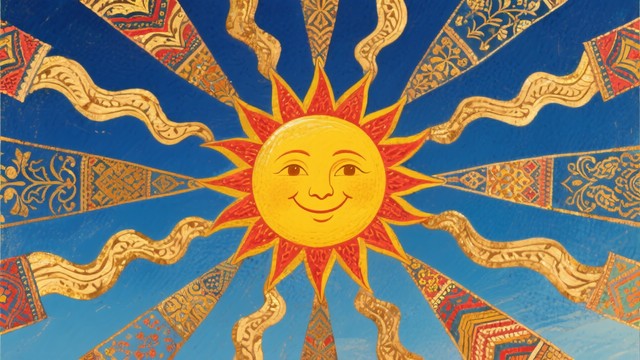 Free Radiant Folk Sun Image - Sun, Folk, Golden | Download at StockCake