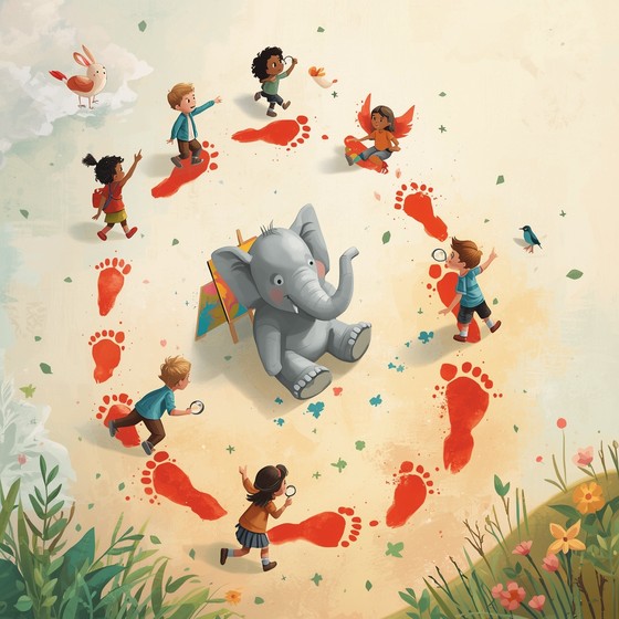 Free Magical Footprint Adventure Image - Children, Elephant, Footprints ...