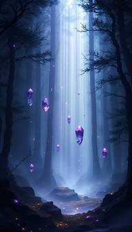 Free Mystical Forest Crystals Image - Crystal, Forest, Magical ...