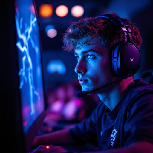 Free Professional Gamer Focused Image | Download at StockCake
