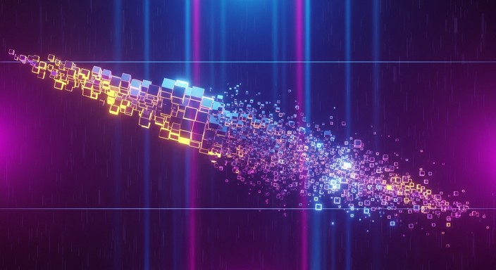 Free Neon Pixel Cascade Image - Cyberpunk, Neon, Pixel | Download at ...