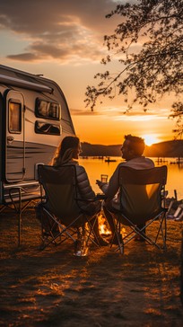 Free Sunset Camping Moment Image - Sunset, Camping, Rv | Download at ...