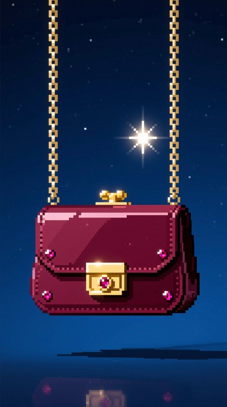Free Pixelated Luxury Purse Image - Purse, Pixel, Burgundy | Download ...