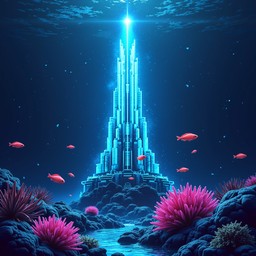 Free Digital Atlantis Spire Image - Pixel, Spire, Underwater | Download ...