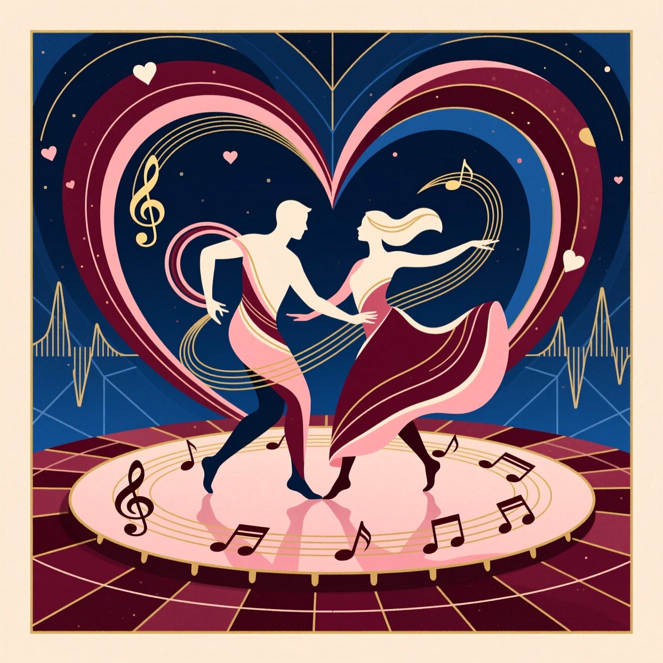 Free Musical Hearts Entwined Image - Dance, Music, Rhythm | Download at ...