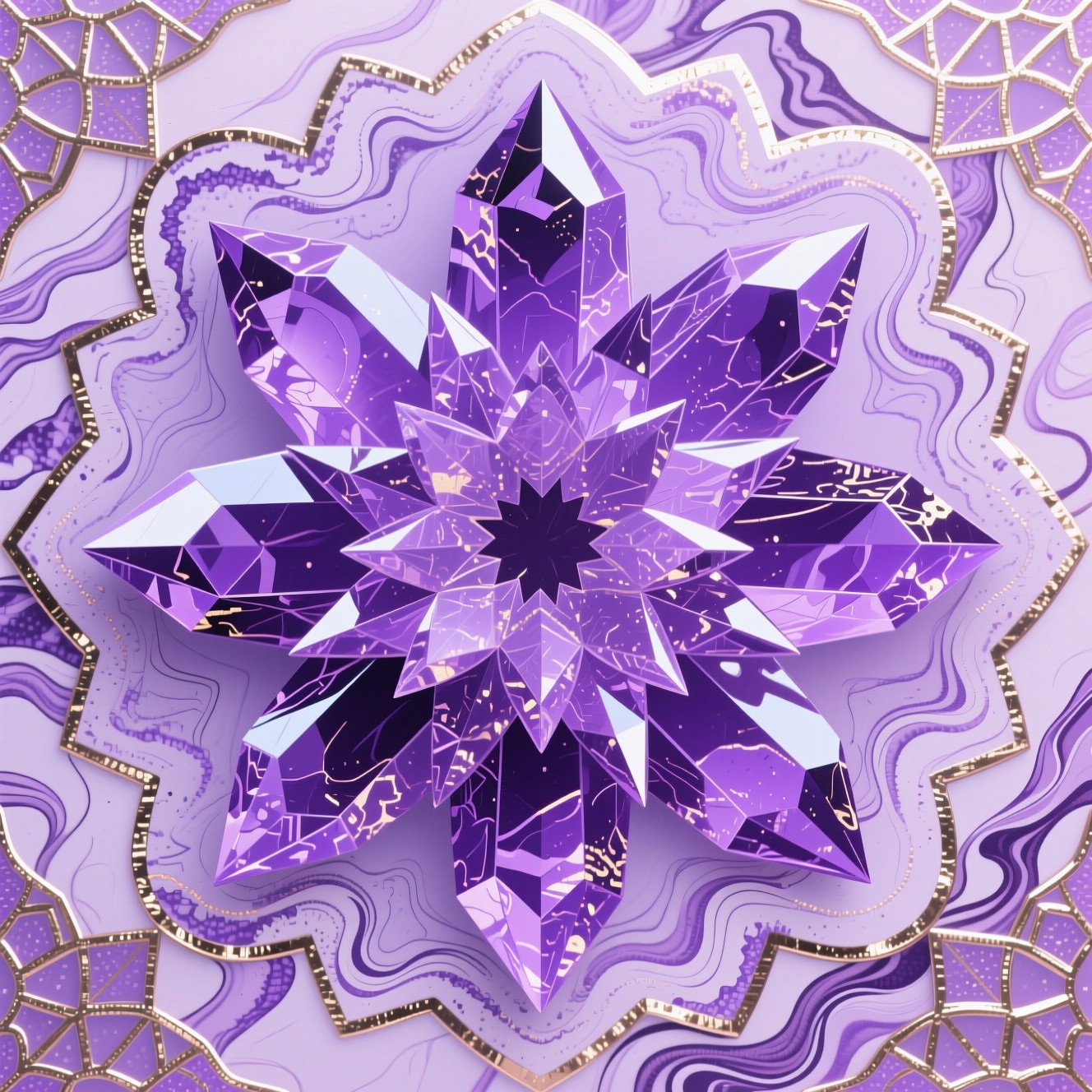 Free Amethyst Geode Pattern Photo - Purple, Amethyst, Crystal ...