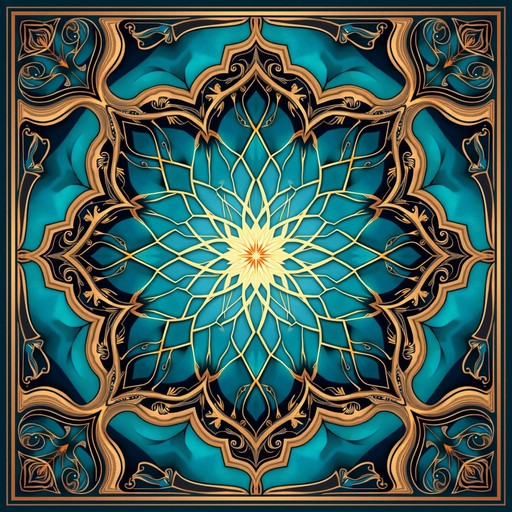 Free Golden Turquoise Arabesque Image - Arabesque, Geometric, Islamic ...