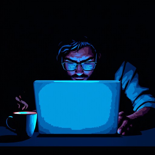 Free Midnight Code Session Image - Pixelart, Cyberpunk, Hackathon ...