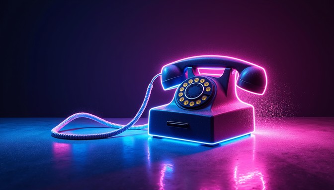 Free Neon Retro Telephone Image - Neon, Telephone, Retro | Download at ...