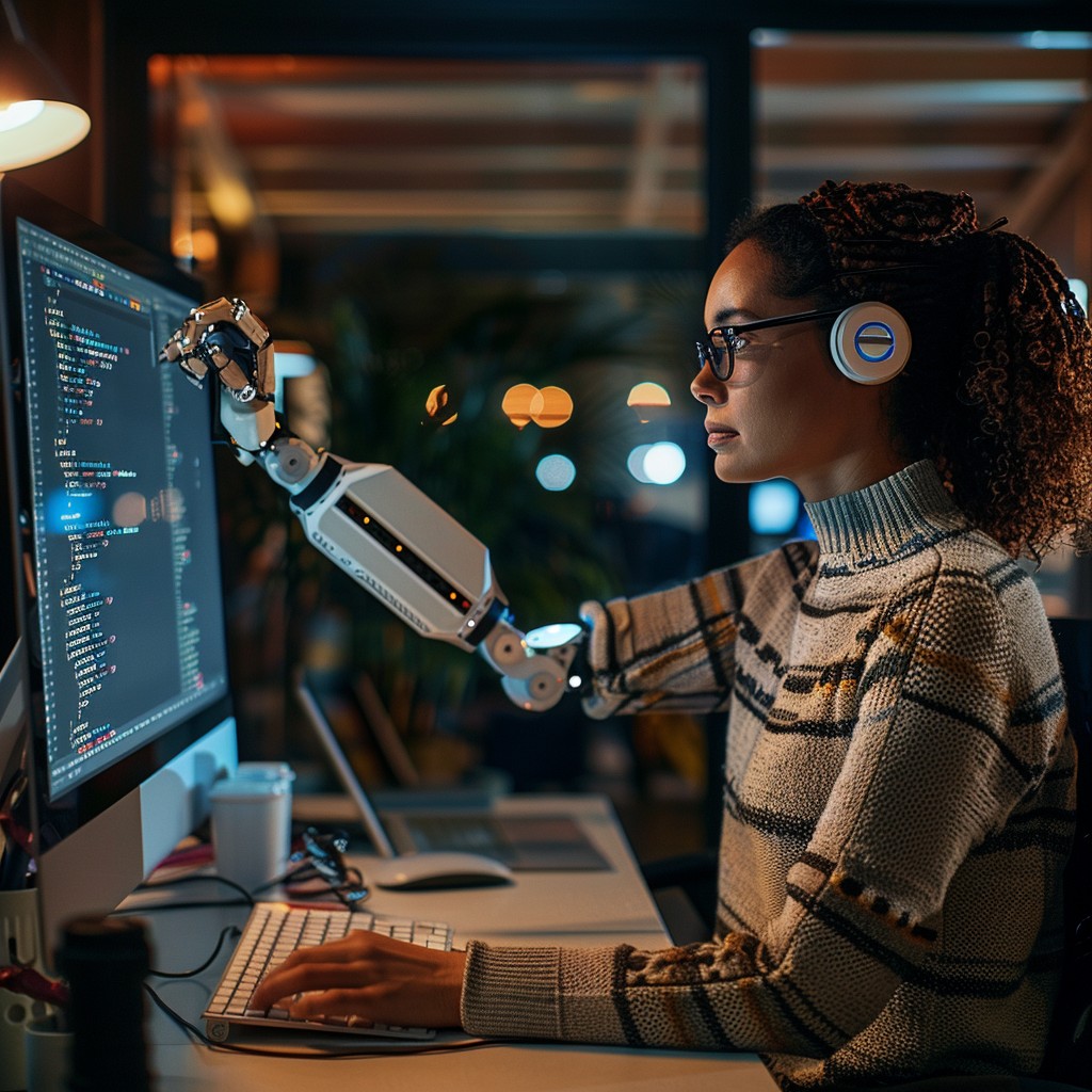 Free Futuristic Coding Session Image - Technology, Programmer, Robotics ...
