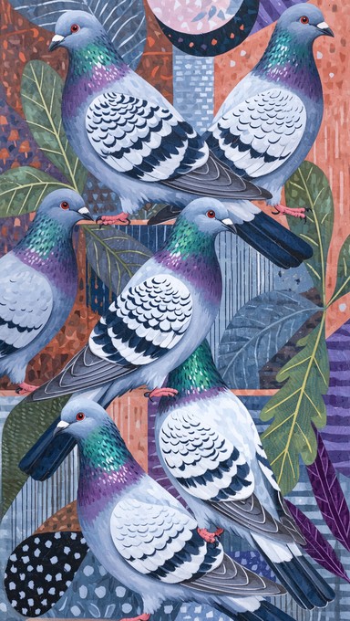 Free Iridescent Pigeon Pattern Image - Pigeon, Abstract, Pattern ...