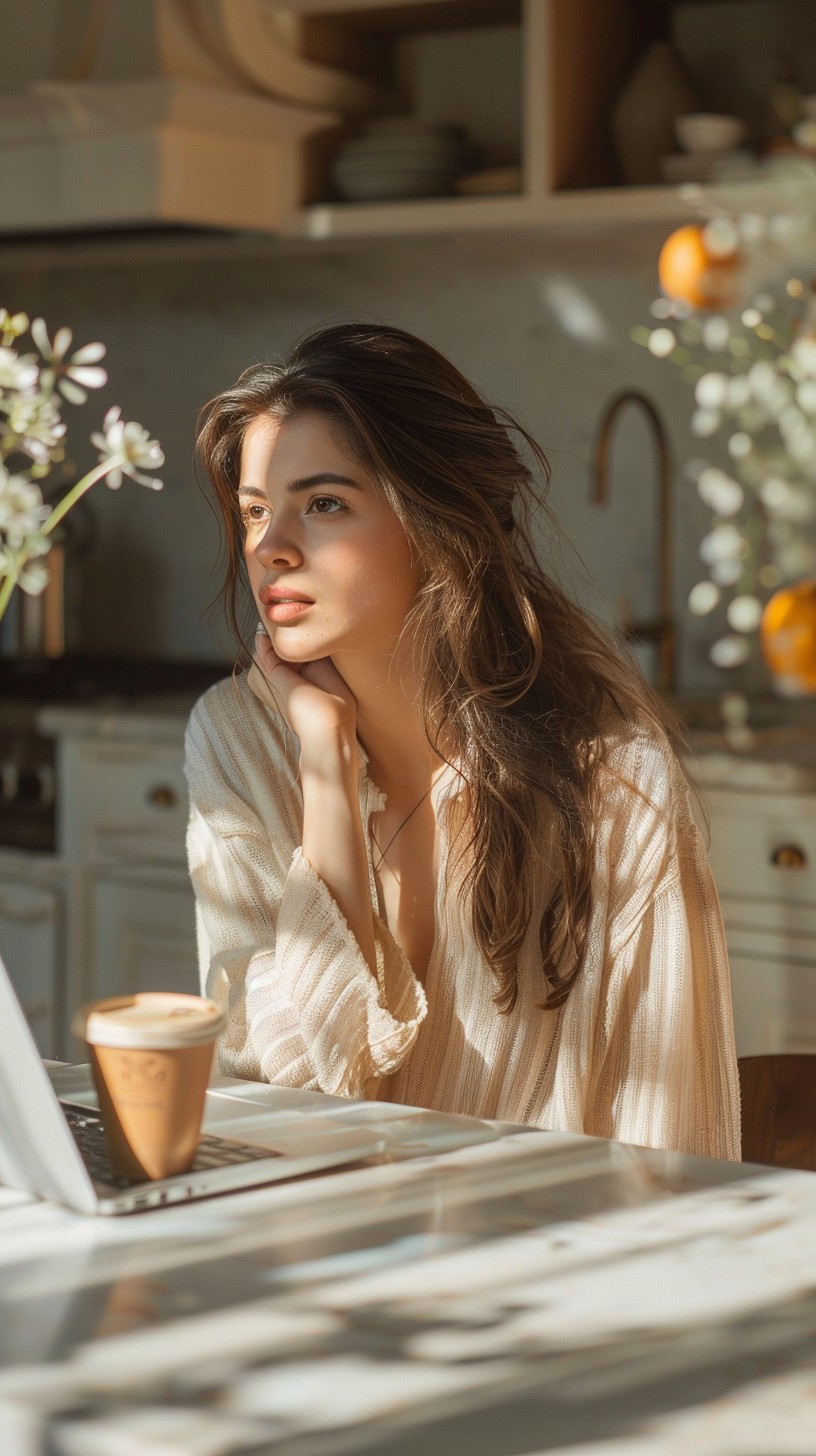 Free Dreamy Morning Coffee Image - Woman, Coffee, Morning | Download at ...