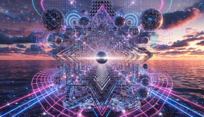 Free Neon Ripple Horizon Image - Synthwave, Neon, Ripples | Download at ...