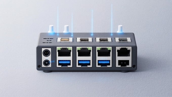 Free Compact Network Hub Image - Router, Networking, Connectivity ...