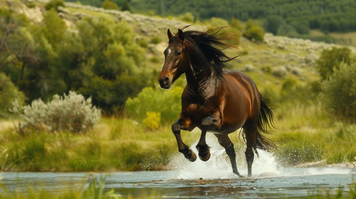 Stallion Streams Free Galloping Horse Stream Image - Horse, Stream, Galloping | Download ...