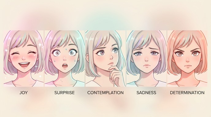 Free Anime Emotion Spectrum Image - Anime, Emotions, Faces | Download ...