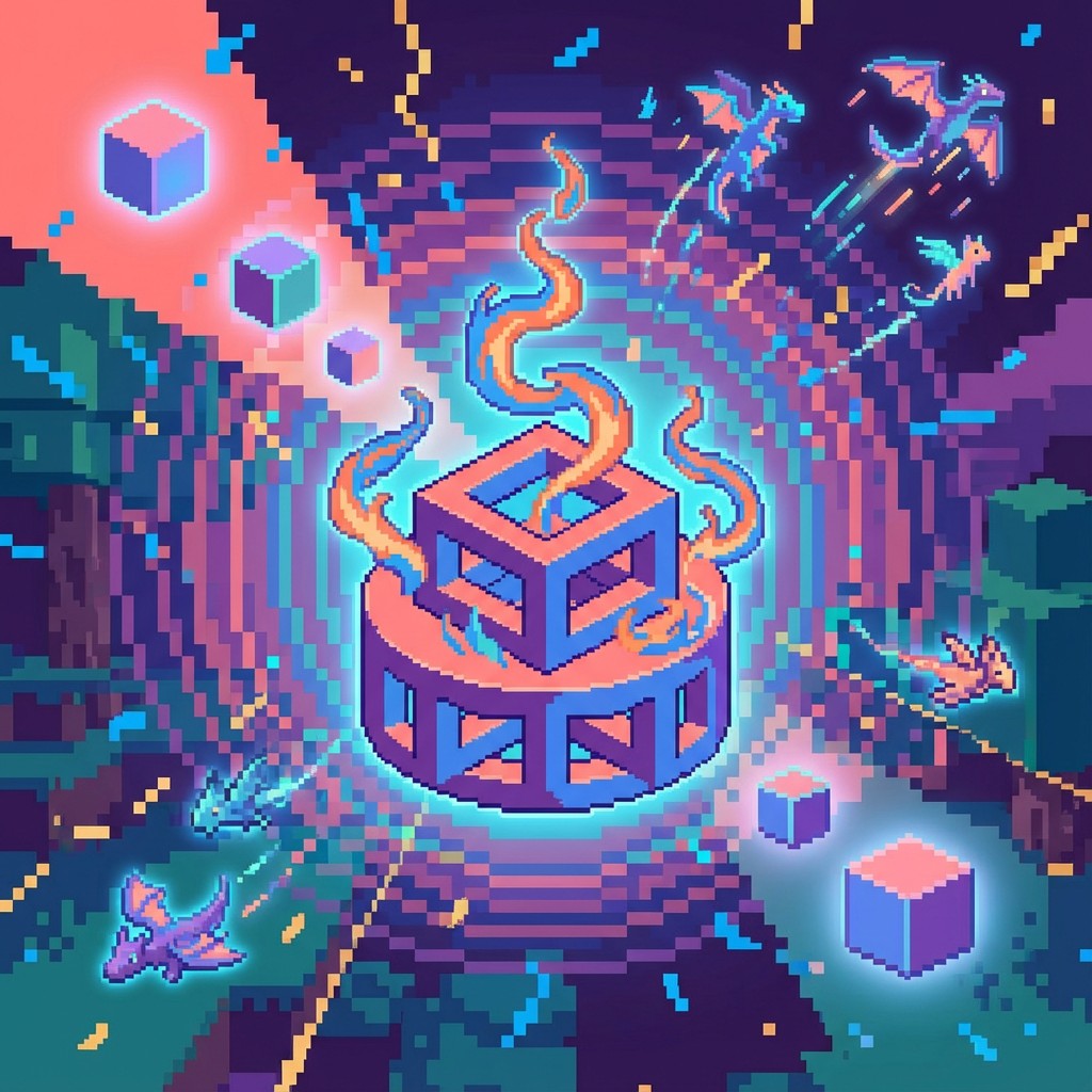 Free Pixelated Party Magic Photo - Pixel, Voxel, Celebration | Download ...