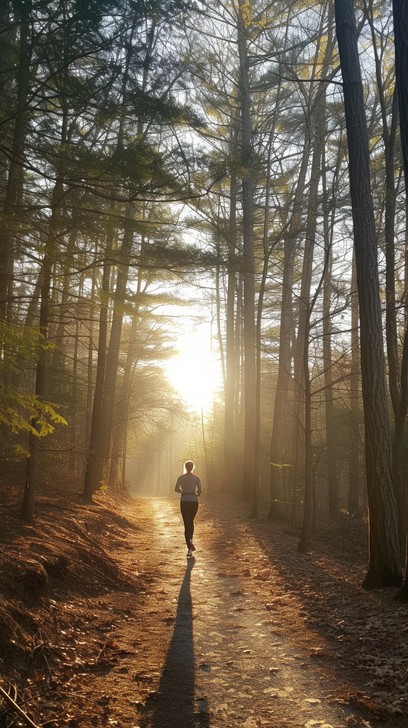 Free Misty Forest Run Image - Forest, Morning, Jogger | Download at ...