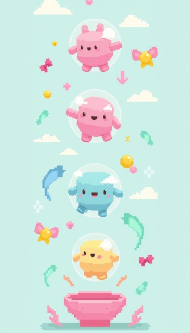 Free Kawaii Cosmic Joy Image - Kawaii, Pixel, Smile | Download at StockCake
