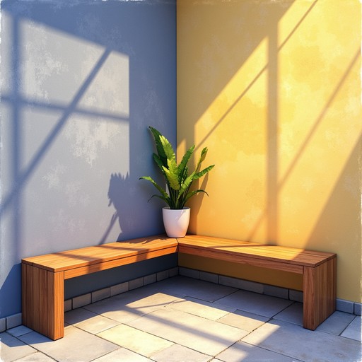 Free Sunlit Corner Bench Image - Bench, Sunlight, Wooden | Download at ...
