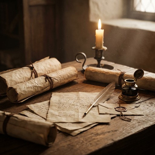 Free Medieval Scholar's Desk Image - Medieval, Parchment, Manuscript ...