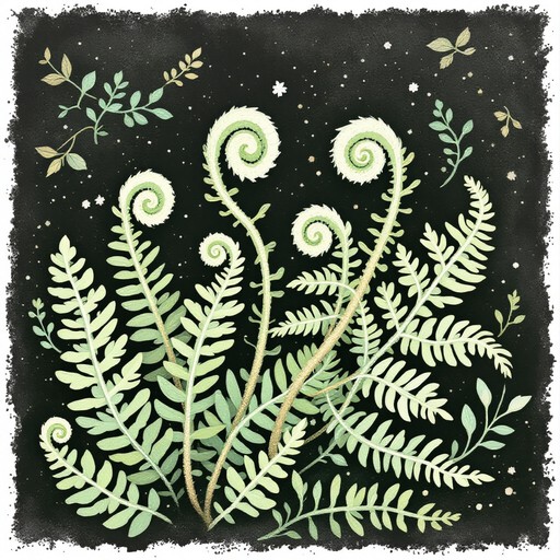 Fern Using Magic Free Enchanted Fern Illustration Image - Ferns, Botanical, Illustration ...