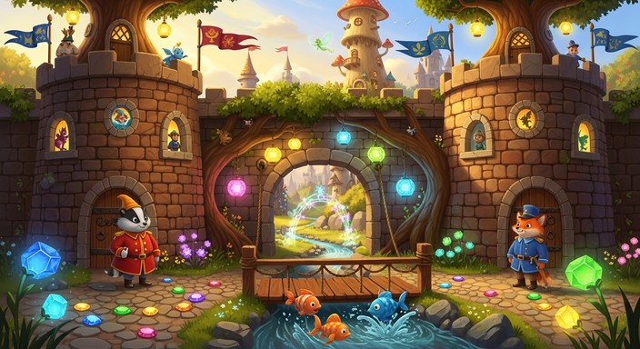 Enchanted Drawbridge Free Magical Castle Gateway Image - Fantasy, Castle, Magical | Download ...