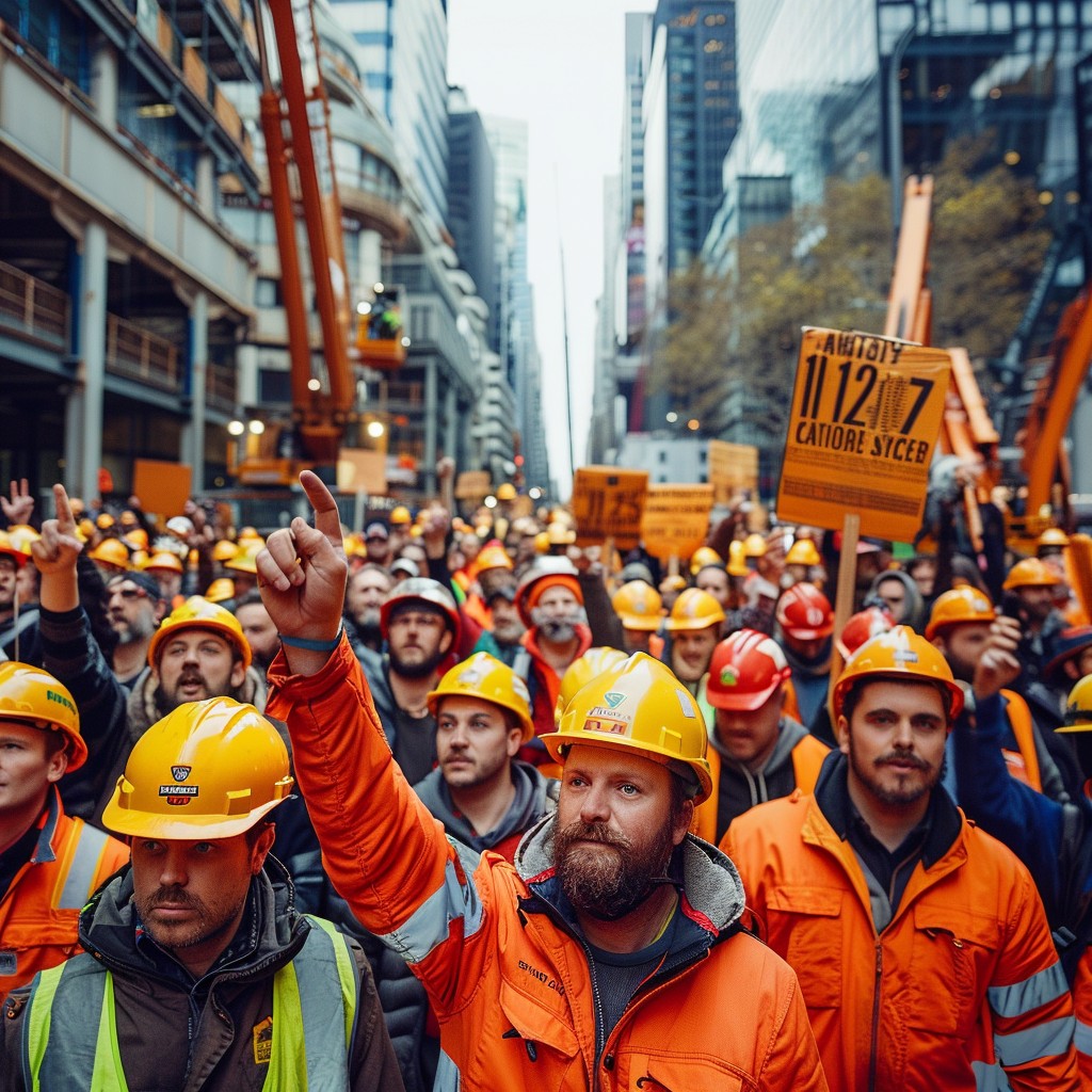 Worker Rally Free Workers Rallying Peacefully Image - Workers, Rally, Safety ...