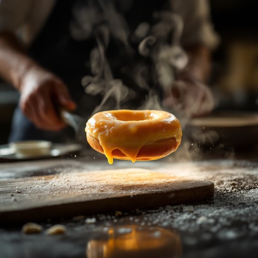 Free Floating Glazed Doughnut Image - Doughnut, Pastry, Floating ...
