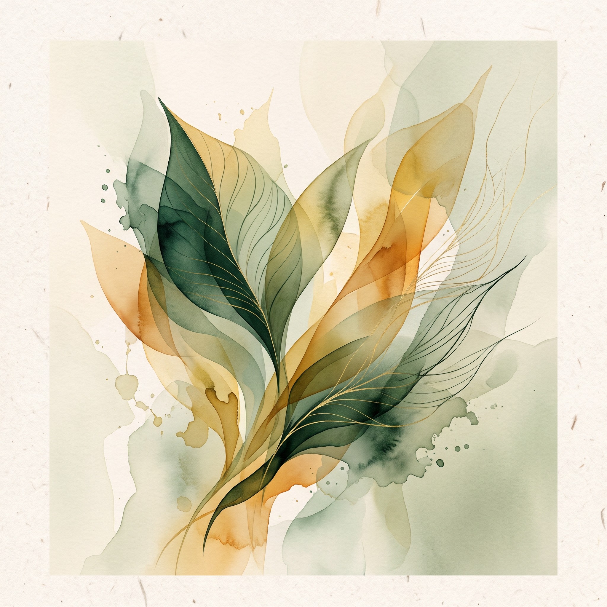Simple Abstract Leaf Download Watercolor Leaf Abstraction Image - Watercolor, Leaf, Abstract ...