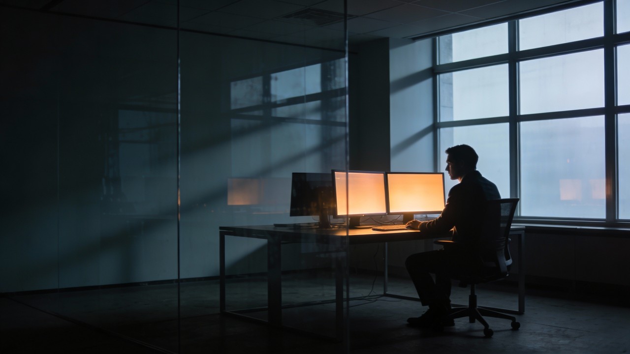 Working Tonight Free Working Late Tonight Image - Businessman, Silhouette, Office ...