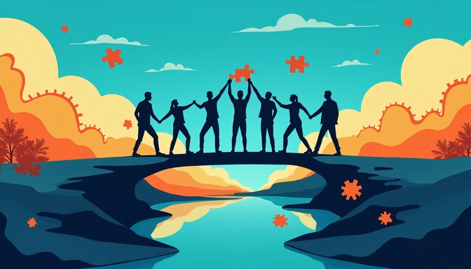 Free Teamwork Bridges Gaps Image - Teamwork, Collaboration, Bridge ...